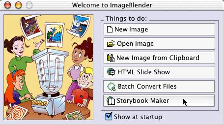 Page 3 of 34 Introduction To open ImageBlender, click the ImageBlender icon on the Dock. You will see the Welcome to ImageBlender dialog.