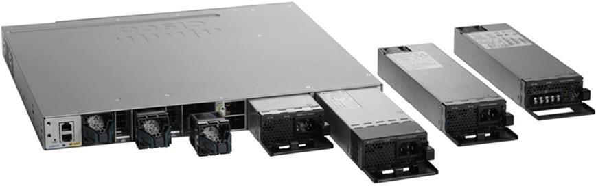 Dual redundant modular power supplies The Cisco Catalyst 3850 Series Switches support dual redundant power supplies.