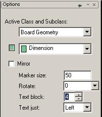 Board Design Files Lesson 5 5. Pull the cursor up and to the right, then click to create a leader line. The leader line is the line between the dimension text and the 45-degree chamfer.