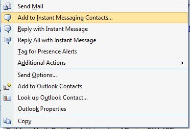 Adding Contacts to Office Communicator (Optional) Optional Step Contacts allow you to keep a list of frequently contacted people in a list to make them easily