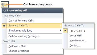 Put a call on hold In the Conversation window, click the Hold button. Transfer an incoming call to another person Click the call alert invitation to accept the call.