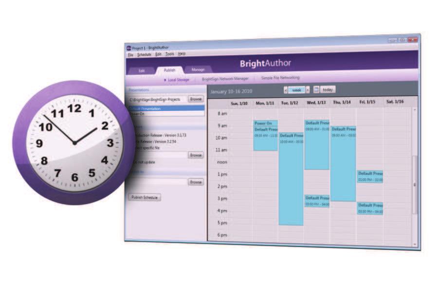 Publish Create a complete presentation packet that s ready to distribute and playback on BrightSign devices.