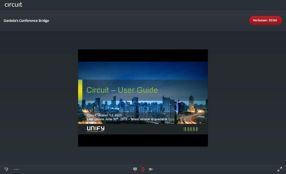 Guest access Guest view Circuit User Guide I Content I Getting Started I Basic Setup I Working with Circuit Circuit guests can only join conferences with audio, video