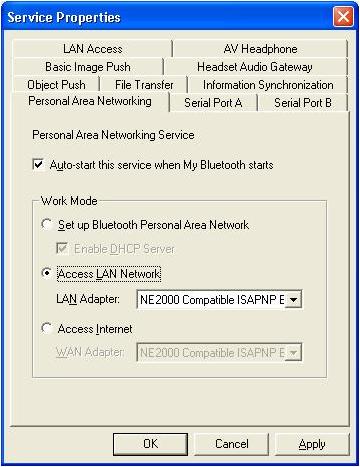Figure 4: Access LAN Network Scenario 3 : Access Internet via NAP Select Access Internet and select a physical network adapter, through which the NAP connects to Internet, as the WAN Adapter (Figure