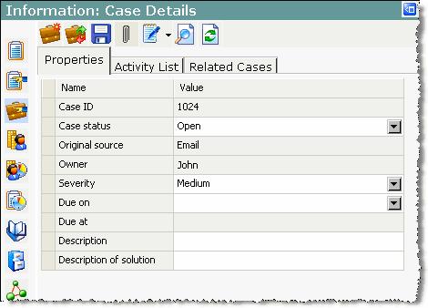 About cases A case is used to group activities related to the same issue. It can contain activities of various channels such as email, chat, phone, and tasks.