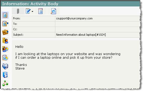 About activities A task or any interaction with a customer is an activity. Interactions can be of various types emails, chats, phone calls, or even custom-defined activities.