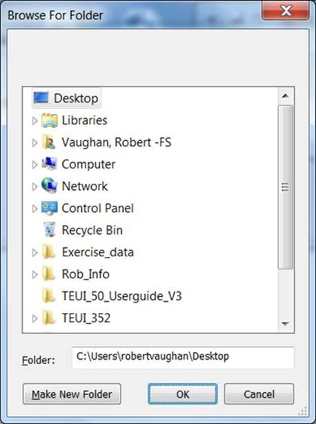Navigate to the directory (folder) of your choice