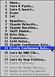 3. Click Close in the TRACK PARAMETER window, or click Execute in the ADD MIDI TRACKS window. 4.