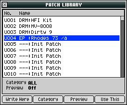 You re gathering patches you might want to use, maybe even instead of patches you re already working with.