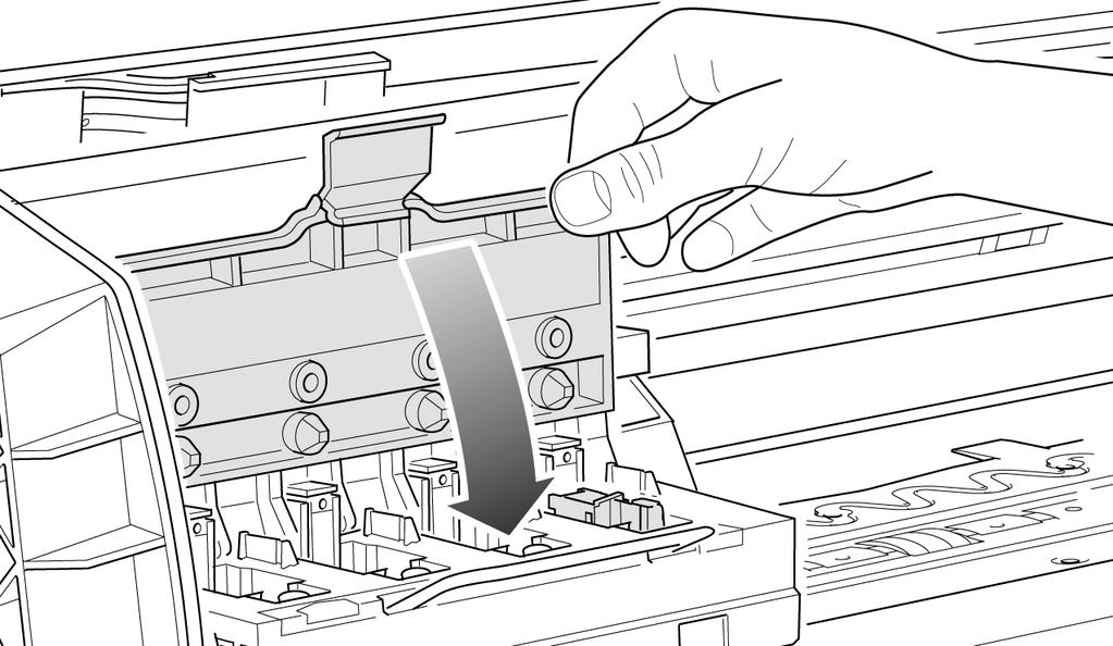 5. Insert the Carriage Height Tool into the black