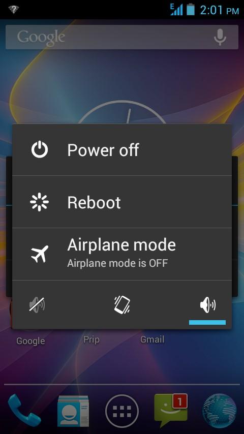 Click "Settings"- select More"- open "Flight Mode" function Or
