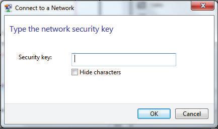 Section 3 - Configuration You will then be prompted to enter the network security key for your router.