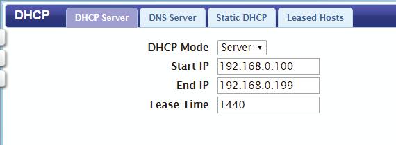 Section 3 - Configuration DHCP The DWR-730 has a built-in DHCP server which can assign IP addresses to connected clients. This section allows you to configure the DHCP settings.
