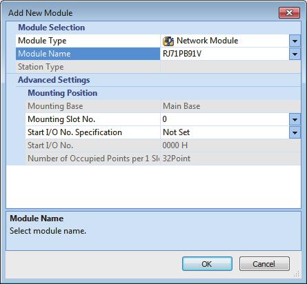 4.2 DP-Master settings Connect the engineering tool to the CPU module of the DP-Master, and set the parameters. Create a new project 1. Set the CPU module as follows. [Project] [New] 4 2.