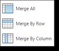 Merge Cells for Totals Where is it? The following ribbon only appears when more than one table cell is selected.