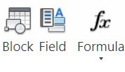 Insert Blocks, Fields and Formulas You can insert a block into a table cell to create a Legend or Symbol table for your project.