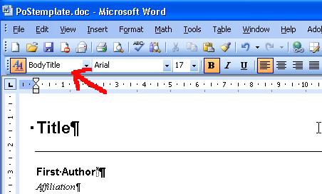 If necessary, to adjust the style, highlight the words you want to set and select the appropriate style from the menu in upper left part of your Word window: This is the correct way to obtain that