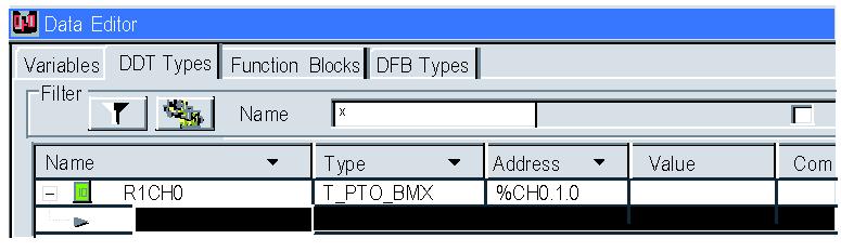Step Action 4 Specify the IODDT s address: %CH0.1.