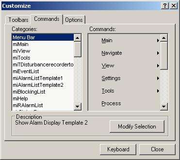 SYS 600 9.3 1MRS756635 Commands: Sub menu items and buttons of the selected category To assign a new value to the tool (menu item, button in the toolbar): 1.