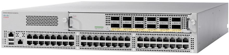 The Cisco Nexus 9396TX Switch is a 2RU switch that supports up to 1.