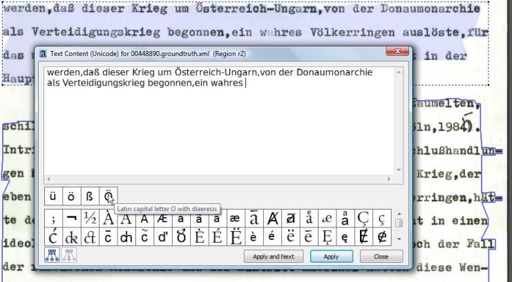 equipped with a customizable virtual keyboard for special characters (see fig. 5).