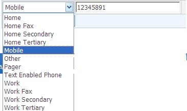 Select the type from the drop-down, enter the phone number and click Next Note: You can only