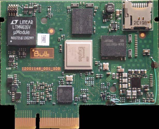 Mont-Blanc SoM CPU + GPU + DRAM + storage + network all in a compute card just 8.5x5.