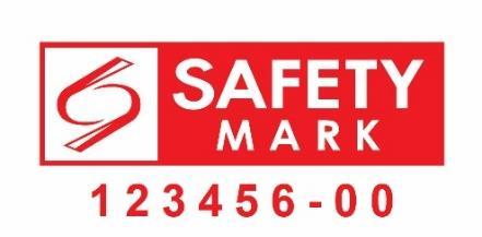 c) The SAFETY Mark shall be easily discernible on the Controlled Goods. d) The SAFETY Mark shall be indelible and legible.