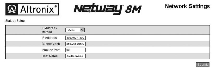 Configuring NetWay8M/NetWay16M for network connection: Since every Network Configuration is different, please check with your Network Administrator to see if your NetWay8M/ NetWay16M should use