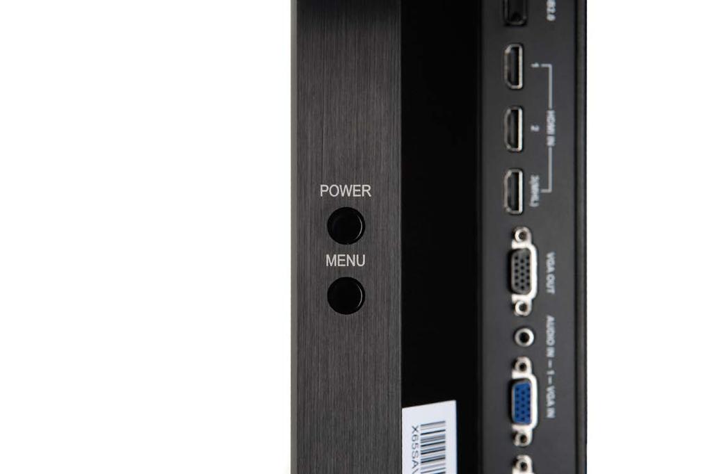 Powered by 20-point touch Connectivity includes HDMI, VGA, RS232 and USB.