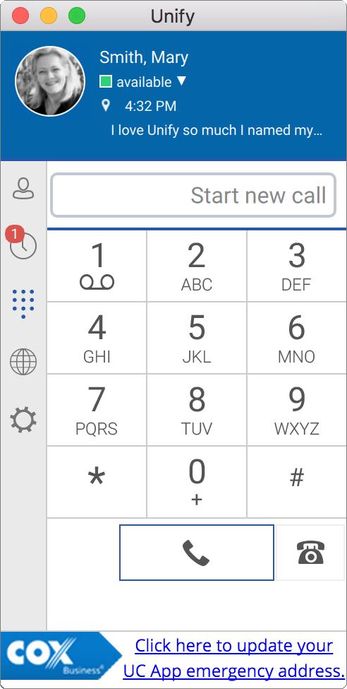 Dial Pad Dial Pad You can call any standard phone number by using the dial pad. Figure 32: Dial Pad 1.