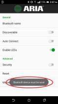 On android device: G. It will display a message as Bluetooth device must be reset.