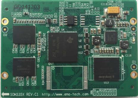 1 Introduction The SOM335x system on module, based on TI AM335x and ARM Cortex-A8, are enhanced with image, graphics processing.ti AM335x has advantage in up to 1GHz processing power.