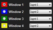 5. Window selection and input mapping For each