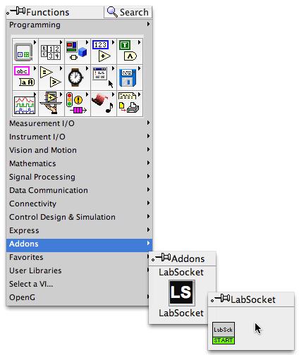 5. LabSocket Application Development 5.1 Simple Demonstration Application This section demonstrates how to use the LabSocket system to access a simple Target VI from a browser. 1.