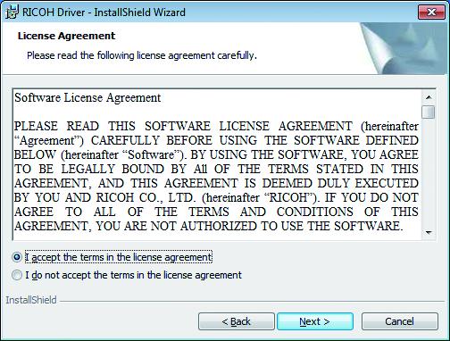 6 Software License Agreement screen appears.