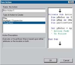 Applying custom VB actions in real-time Tracking Analyst supports the use of custom Visual Basic (VB) actions with real-time data in ArcMap These actions will apply to real-time data as it streams