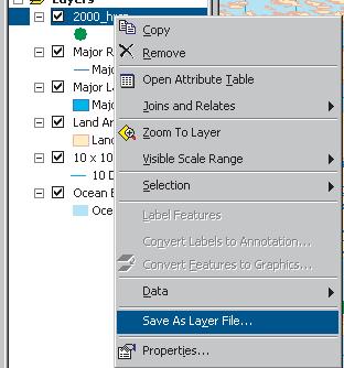 Saving and exporting data in ArcMap You can save temporal data in four ways within ArcMap: save the temporal layer or layers as a lyr file or files, export the map as an image file, using a number of