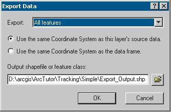 Exporting temporal data 1. Right-click the temporal layer in the Table of Contents and click Export Data on the context menu.