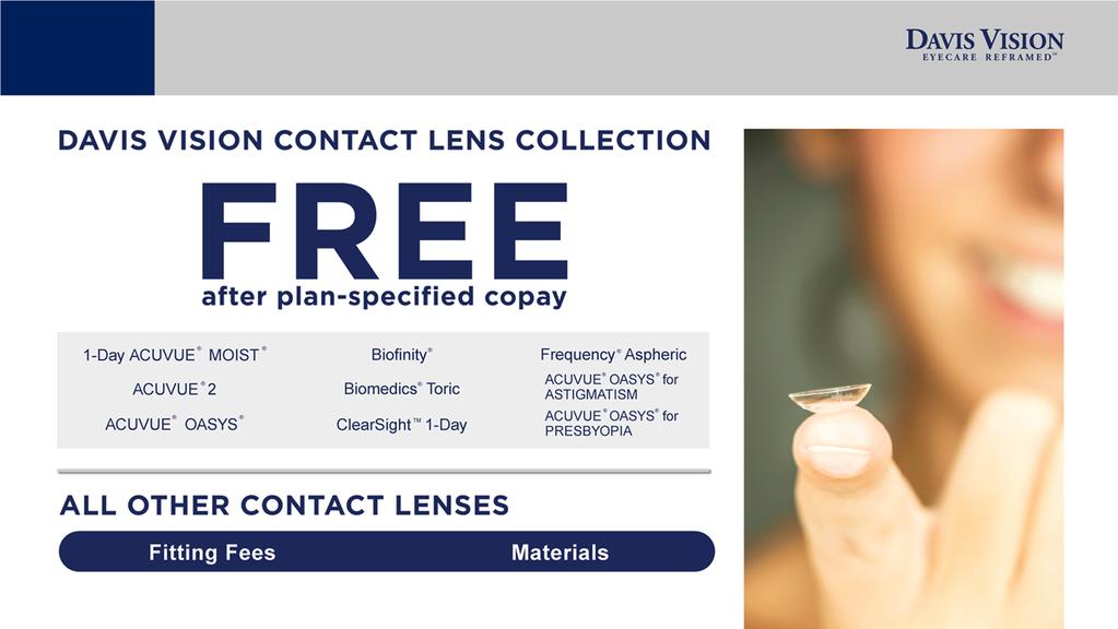 Contact Lenses $60