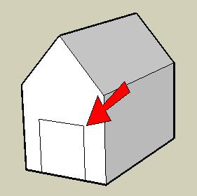 the roof. 4. Add a rectangle on the front face, to make a door. 5.