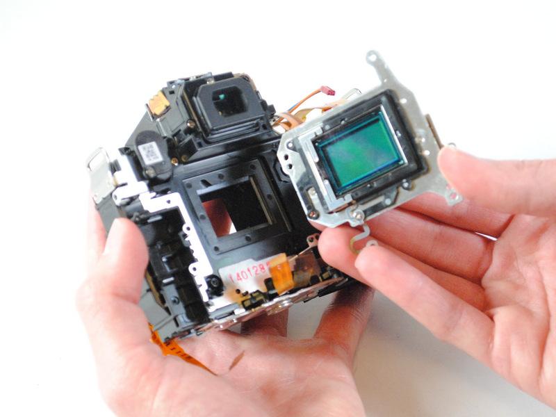 screws on the image sensor Using your fingers,