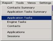 Summary of Application Activity Application Configured Applications Contacts Currently Active