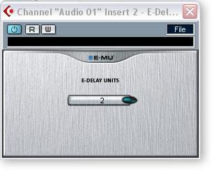 5 - Effects E-MU VST E-Wire To Setup and use E-Wire: Setup PatchMix DSP 1. Open PatchMix DSP application. 2. Insert an ASIO Input mixer strip into PatchMix DSP.