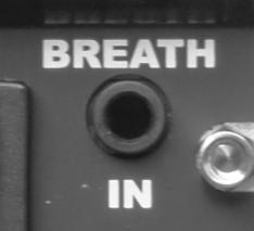 Breath controller [Breath IN] connector on the rear panel of the sampler is used to connect an analog controller.