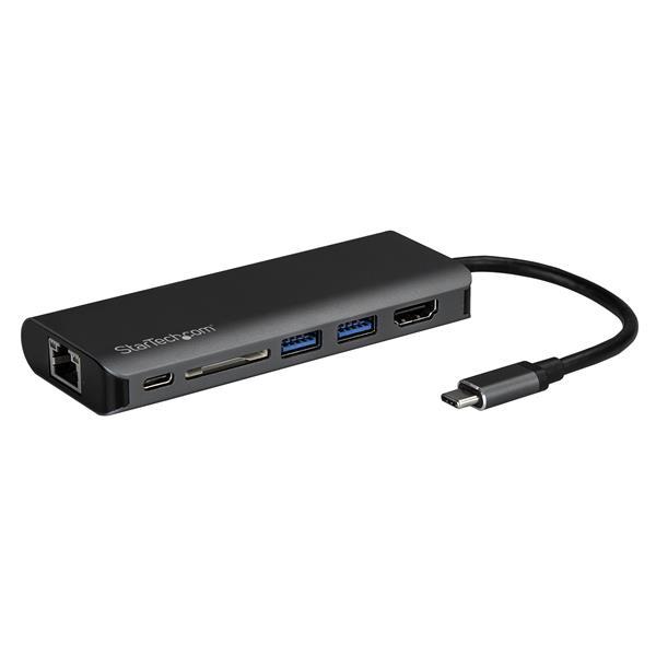 USB-C Multiport Adapter - SD card reader - Power Delivery - 4K HDMI - GbE - 2x USB 3.0 Product ID: DKT30CSDHPD Expand the connectivity of your USB-C enabled laptop.