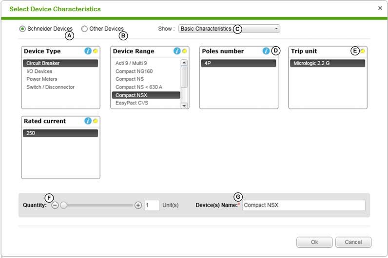 Project Management Selecting a Device Introduction You can select a device from Schneider Electric catalog. You can also add a third-party device (see page 64) into the project.