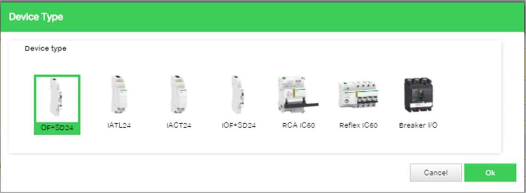 Configuring the Acti 9 Smartlink Channels Overview In Ecoreach, you can connect the Acti 9 Smartlink devices (Modbus/Ethernet/SI B) and configure the following devices in their respective channels: