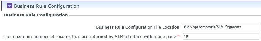 Business Rule Configuration: Business rules are required in Emptoris Supplier Lifecycle Management for RESTful interfaces. The page size configuration is applicable to all RESTful resources.