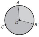 Use the diagram to find the indicated measure. 75) Find the circumference. A = 17.64π m 2 76) Find the radius. C = 100 ft Find the indicated measure. Round answers to the nearest tenth.